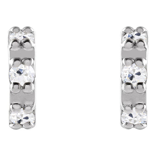 Real Fine Diamond Drop Earrings – main view