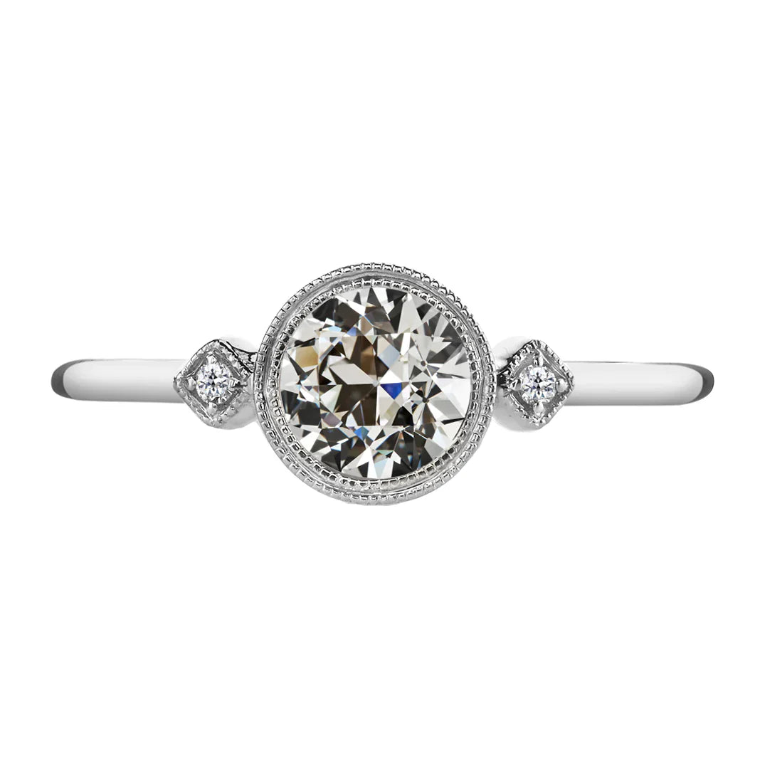 Shimmering Fine Diamond Trilogy Ring 2 ct – main view