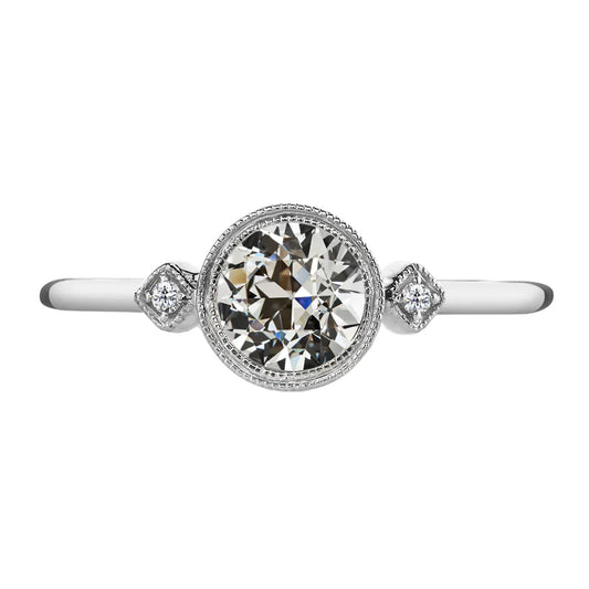 Shimmering Fine Diamond Trilogy Ring 2 ct – main view
