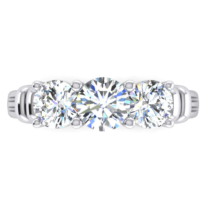 3 Stone Diamond Ring Real