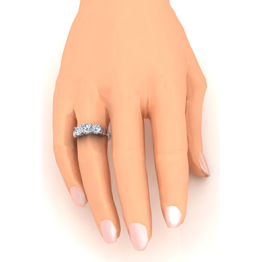 3 Stone Diamond Ring Real