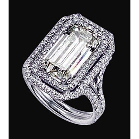 natural round diamond 3.01ct ring front view
