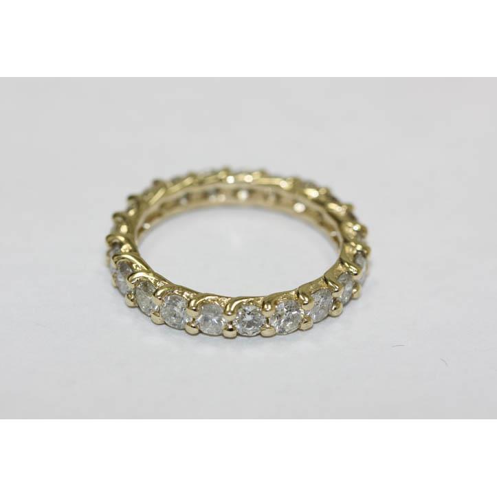 3.15 Carats Genuine Diamond Eternity Wedding Band