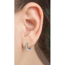 3.36 Ct Round Brilliant Cut Diamonds Ladies Hoop Earrings Gold White