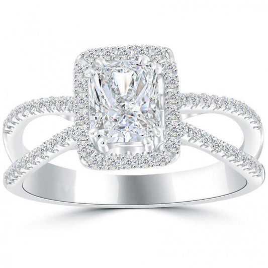 natural round diamond 3.50ct ring front view