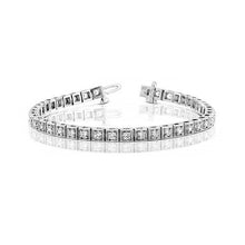 3.50 Carats Real Diamond Tennis Bracelet Gold White 14K