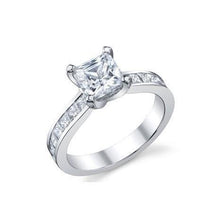 3.50 Ct Princess And Round Cut Natural Diamonds Wedding Ring
