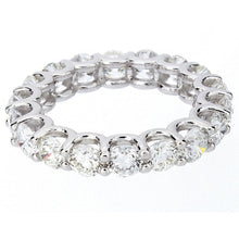 3.60 Carats White Gold Women Real Round Diamond Eternity Band