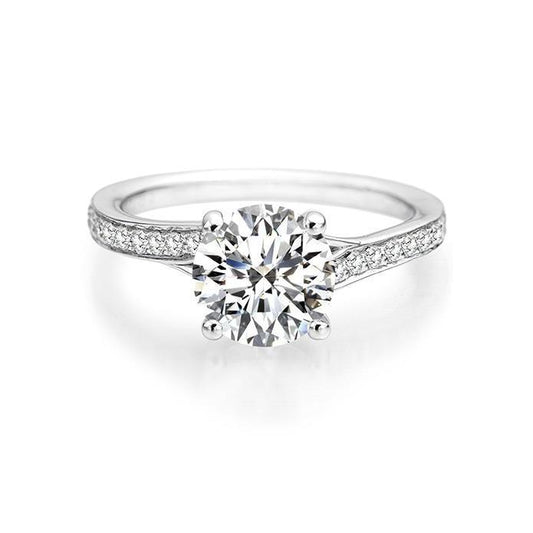 3.70 Ct Gorgeous Round Cut Real Natural Earth Mined Diamonds Anniversary Ring