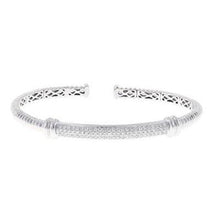 3.75 Ct Natural Brilliant Diamond Ladies Bangle 14K White Gold