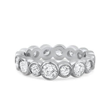 3 Carats Bezel Set Round Cut Real Natural Earth Mined Diamond Wedding Band