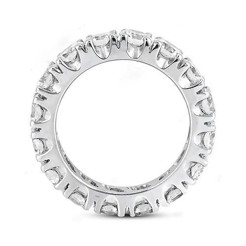 Genuine Diamonds Eternity Engagement Band White Gold