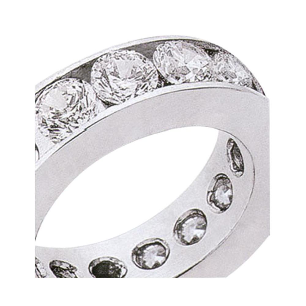4 Carat Round Brilliant Real Diamonds Eternity Engagement Band New