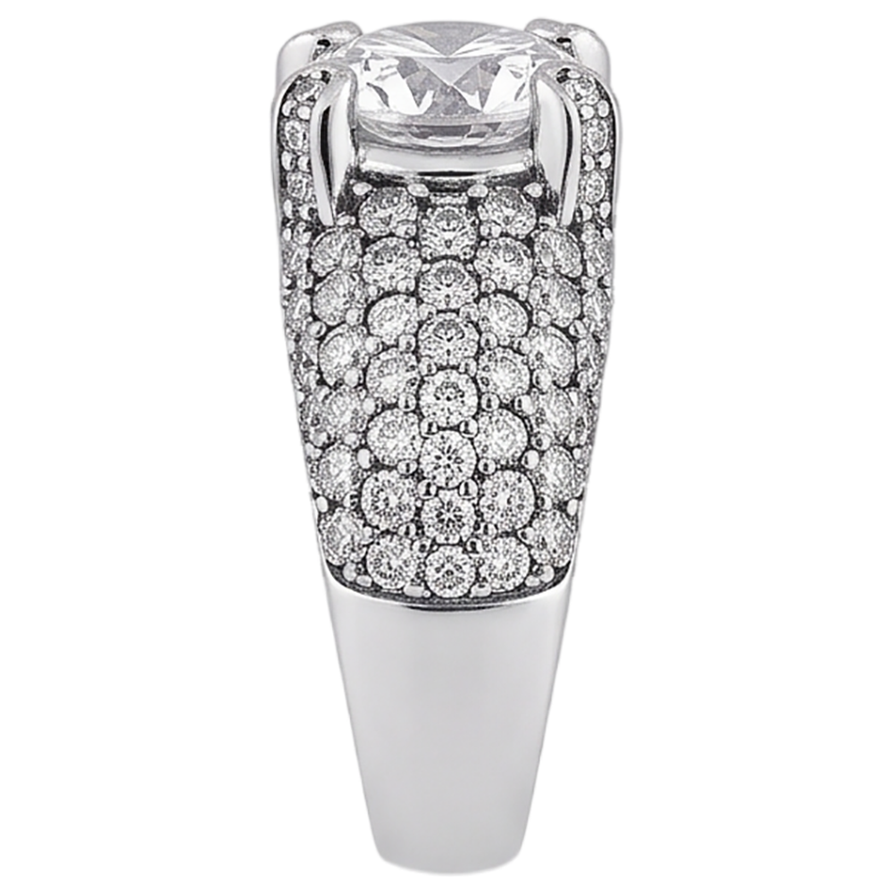 4 Carats Natural Earth Mined Diamond White Gold 14K Engagement Ring