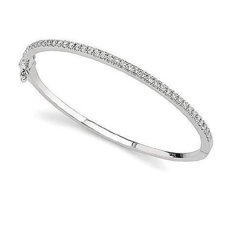 natural round diamond 4ct bracelet front view