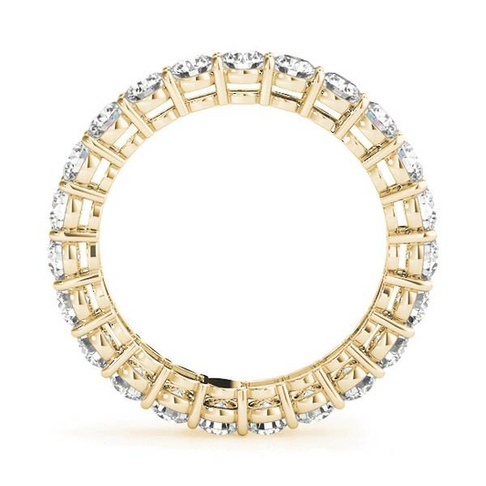 Diamond Eternity Band 4.50-ct 14 Karat Yellow Gold – front view