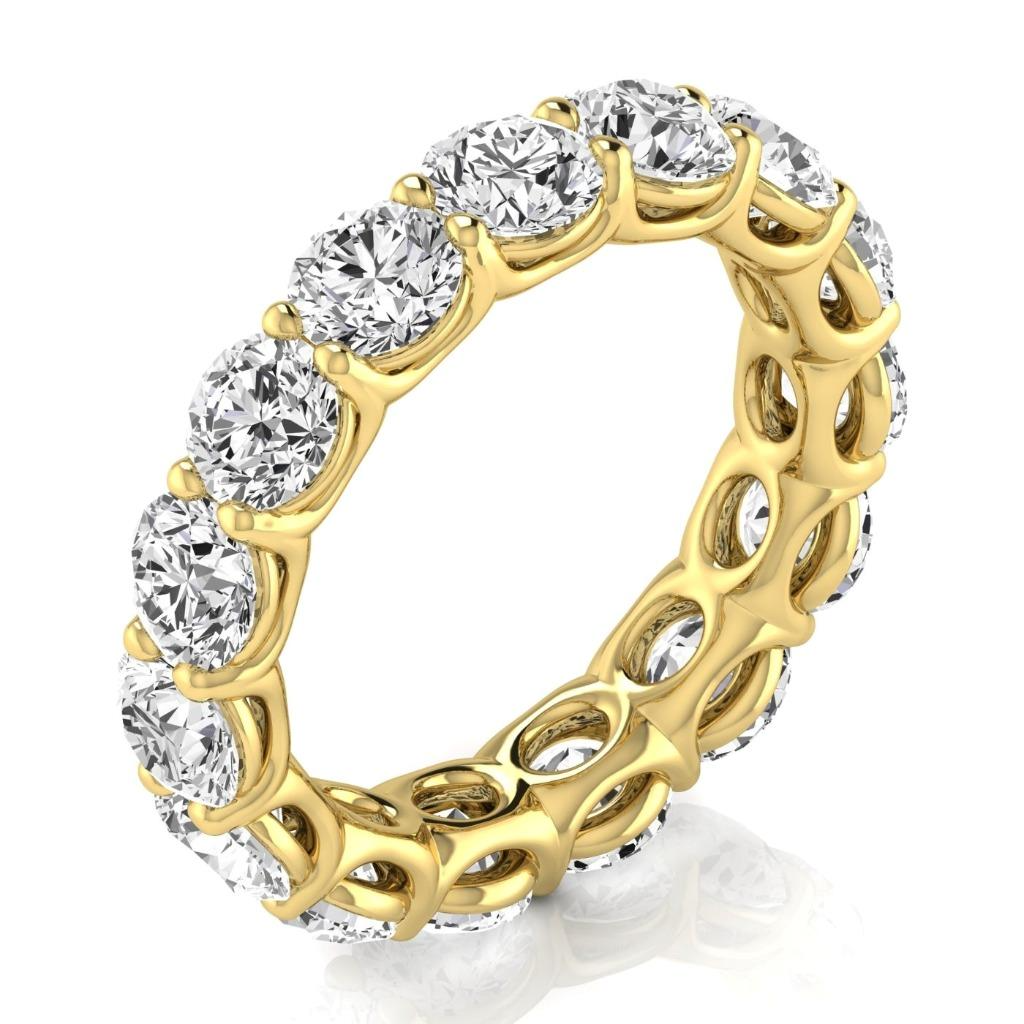 Eternity Band 14K Yellow Gold with Brilliant Diamond – front view