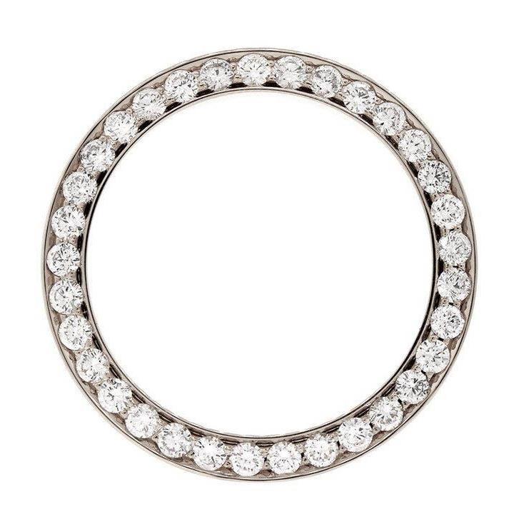 4.25 Ct. Natural Custom Diamond Bezel To Fit Rolex Datejust & President Watch 36 Mm