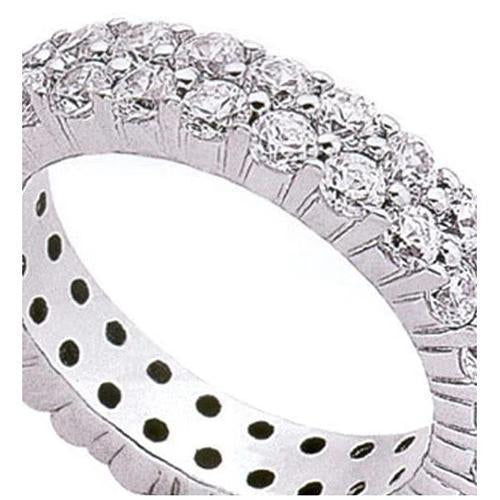 4.60 Carats Genuine Diamond Gold Eternity Wedding Band New