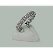 4.68 Carats Round Brilliant Real Natural Earth Mined Diamonds Eternity Band White Gold 14K