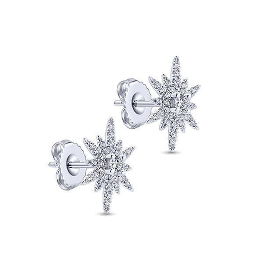 4.70 Carats Round Cut Ladies Studs Halo Earring Genuine Diamonds