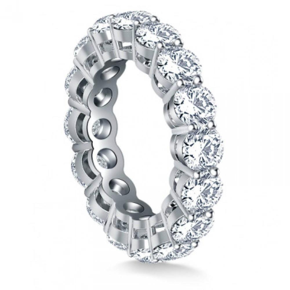 4.80 Carats Round Diamond Wedding Band Ring White Gold Jewelry