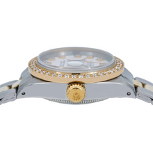 Datejust Rolex Ladies Watch Two Tone Oyster Bracelet Natural Earth Mined Diamond Dial