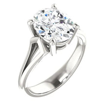 5 Carat Oval Big Natural Diamond Ring