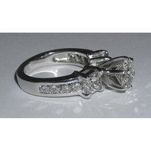 5 Carats Gold Natural Diamond Ring Women's Three Stone Jewelry New 2