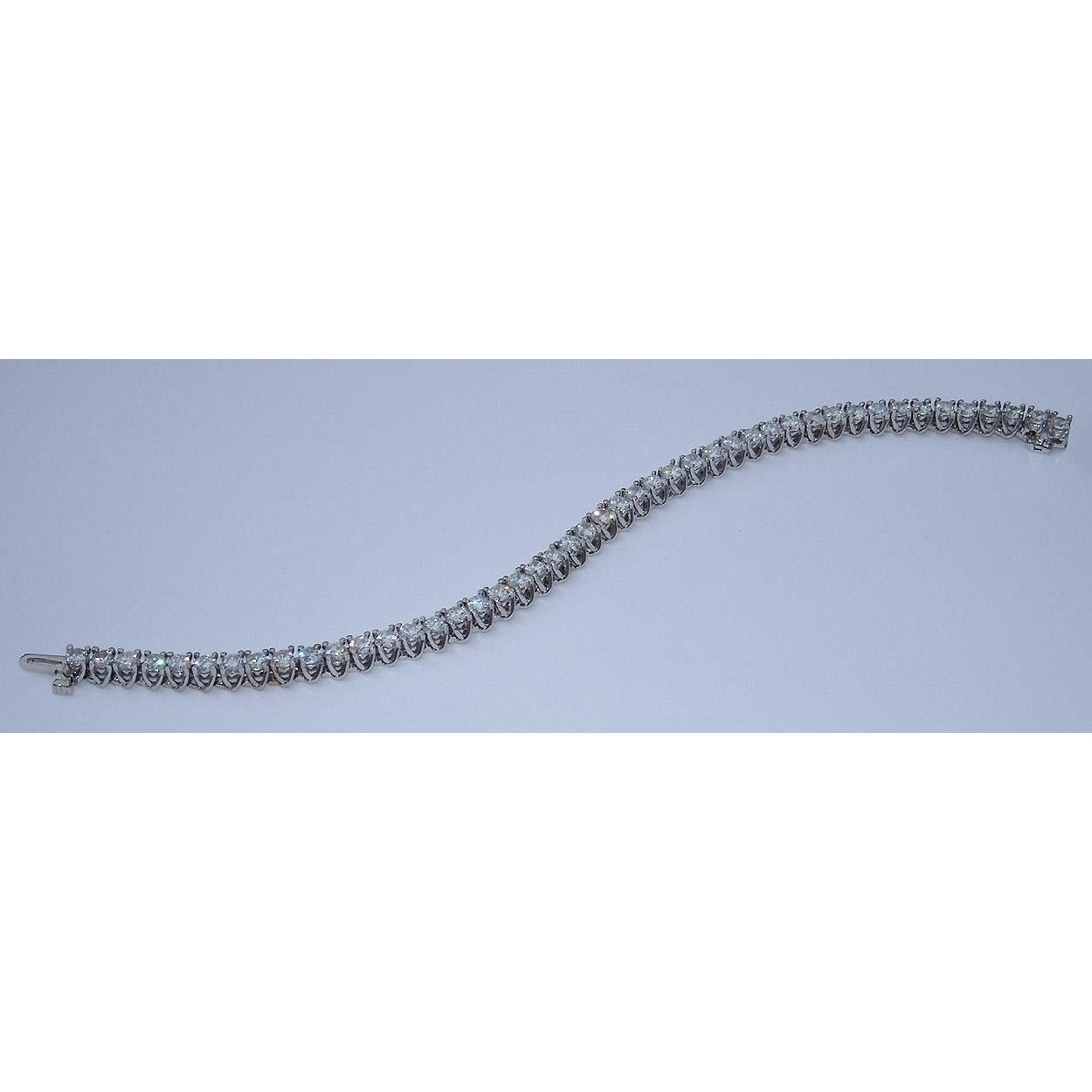 5.52 Carats Real Diamond Tennis Bracelet Jewelry Antique Style