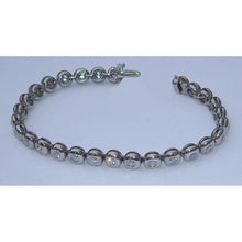 5.60 Carats Real Diamond Tennis Bracelet Vs Full Bezel New