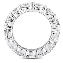 5.85 Carats Women's Natural Diamond Eternity Wedding Band White Gold 14K