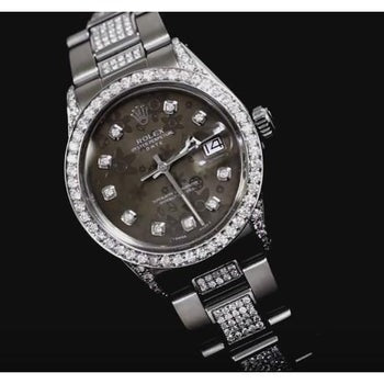 6 Ct. Custom Diamonds Bezel Dial Rolex