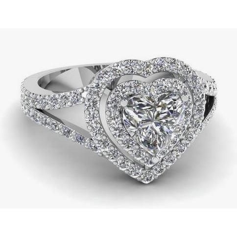 natural round diamond 6.50ct ring front view