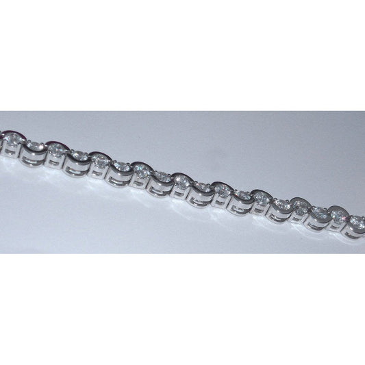 6.80 Carats Natural Diamond Tennis Bracelet Jewelry Antique Style2