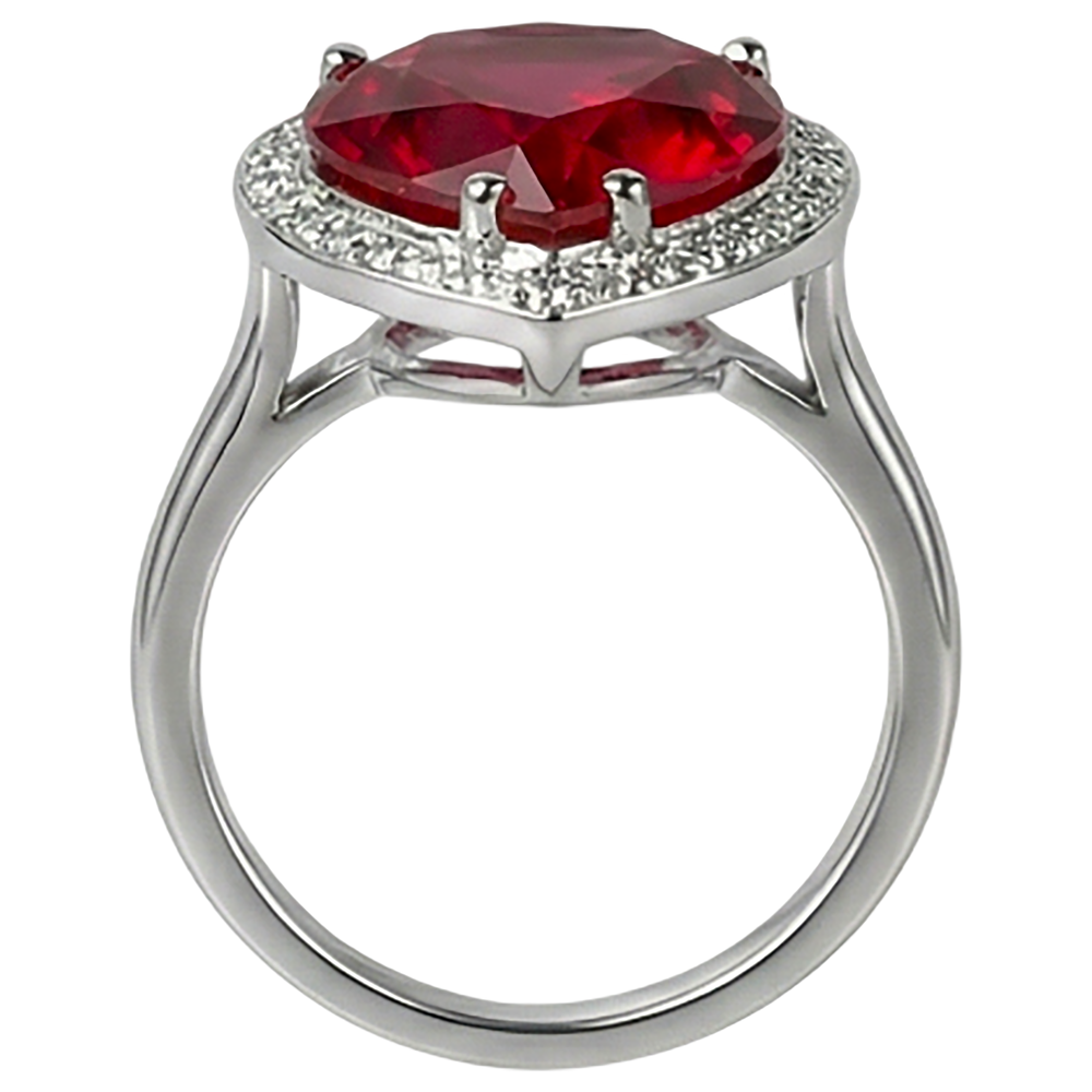 7.25 Ct 14K Gold Nice Gemstone Ring Red Ruby With Natural Earth Mined DIAMOND ( NOT LAB GROWN ) Jewellery