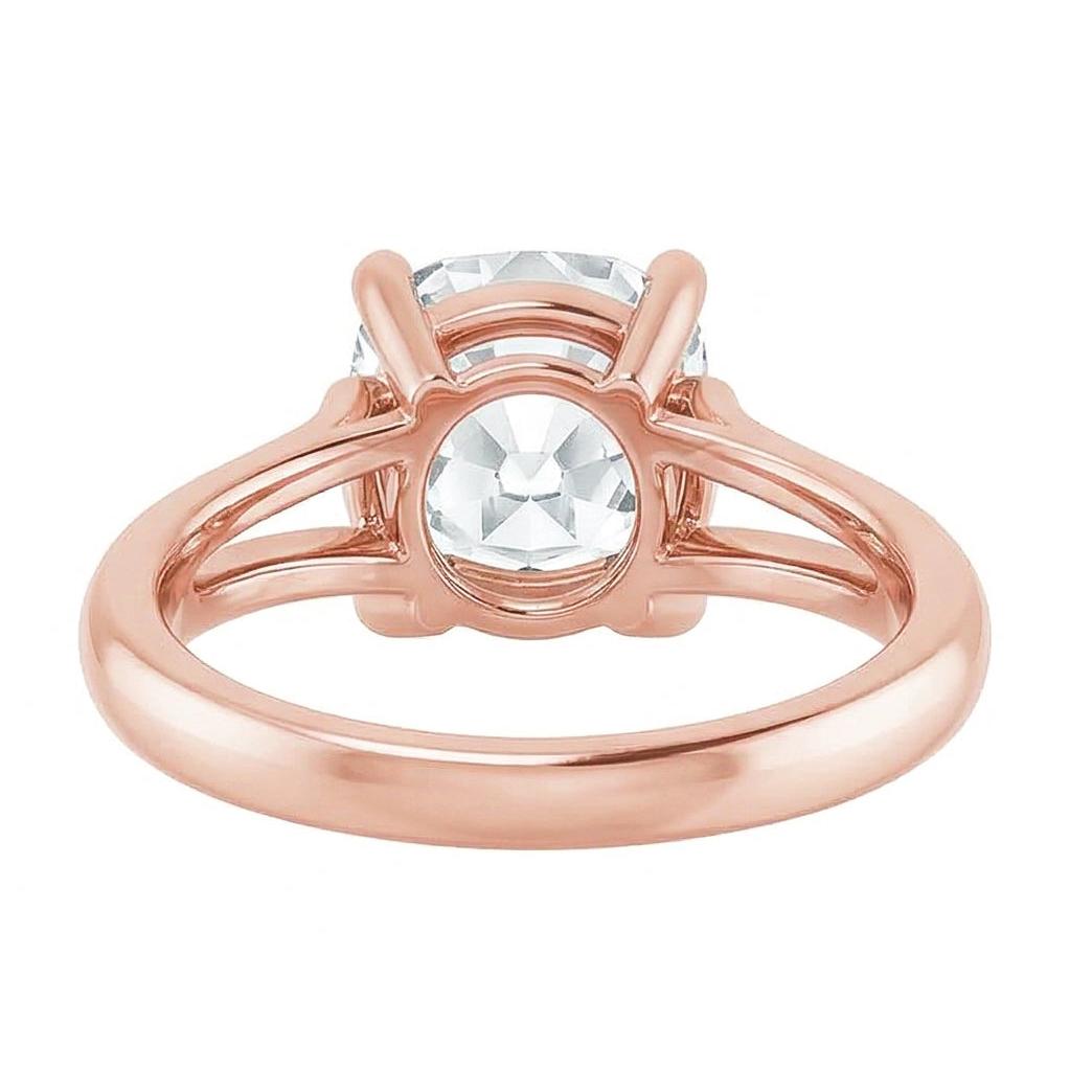 7 Carat Cushion Natural Earth Mined Diamond Ring For Women