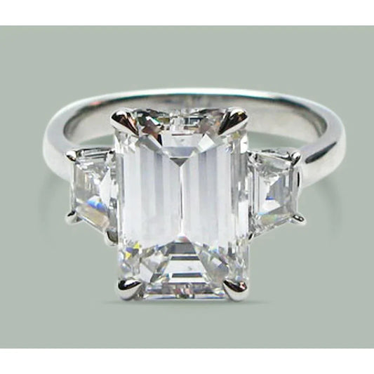 Real Fine Diamond 3-Stone Ring – main view