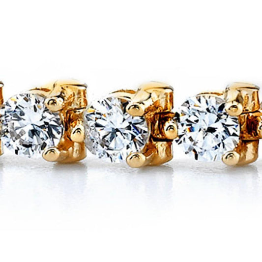 8.20 Carats Natural Diamonds Basic Style Yellow Gold