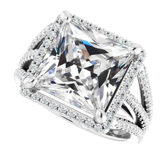 natural round diamond 9ct ring front view