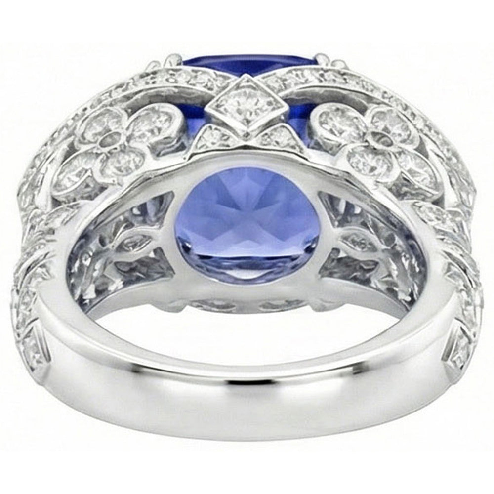 9 Carat Sapphire Natural Earth Mined DIAMOND ( NOT LAB GROWN ) Ring
