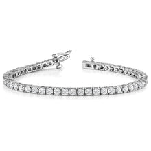 9.90 Carats Round Sparkling Genuine Natural Earth Mined Diamonds Tennis Bracelet