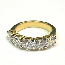 Anniversary Band 5 Stone Real Diamonds