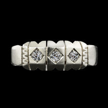 Antique Style 3 Stone Engagement Ring Old Mine Cut Real Diamond 0.75 Carats