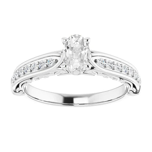 natural round diamond 4ct ring front view