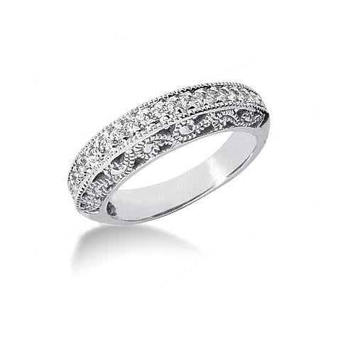 Antique Style Real Diamond Engagement Ring Band Set 1.95 Carats 3