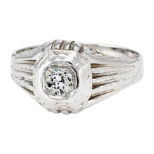 Antique Style Solitaire Engagement Ring Old Cut Round Real Diamond 1 Carat