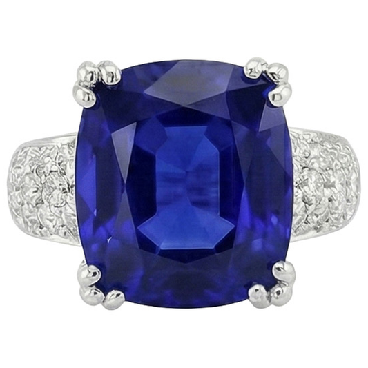 Beautiful 6 Carat Sapphire Engagement Ring