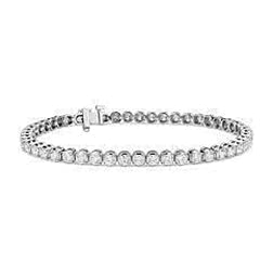 Beautiful Real Round Natural Earth Mined Diamond Tennis Bracelet White Gold 7.05 Ct Jewellery