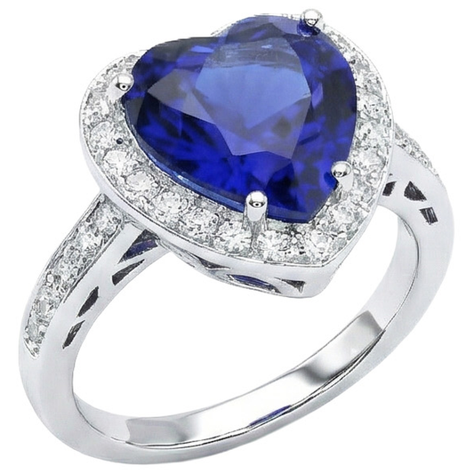 Beautiful Sapphire Natural Earth Mined DIAMOND ( NOT LAB GROWN ) Ring Gold Wedding Jewellery 2.50 Carats